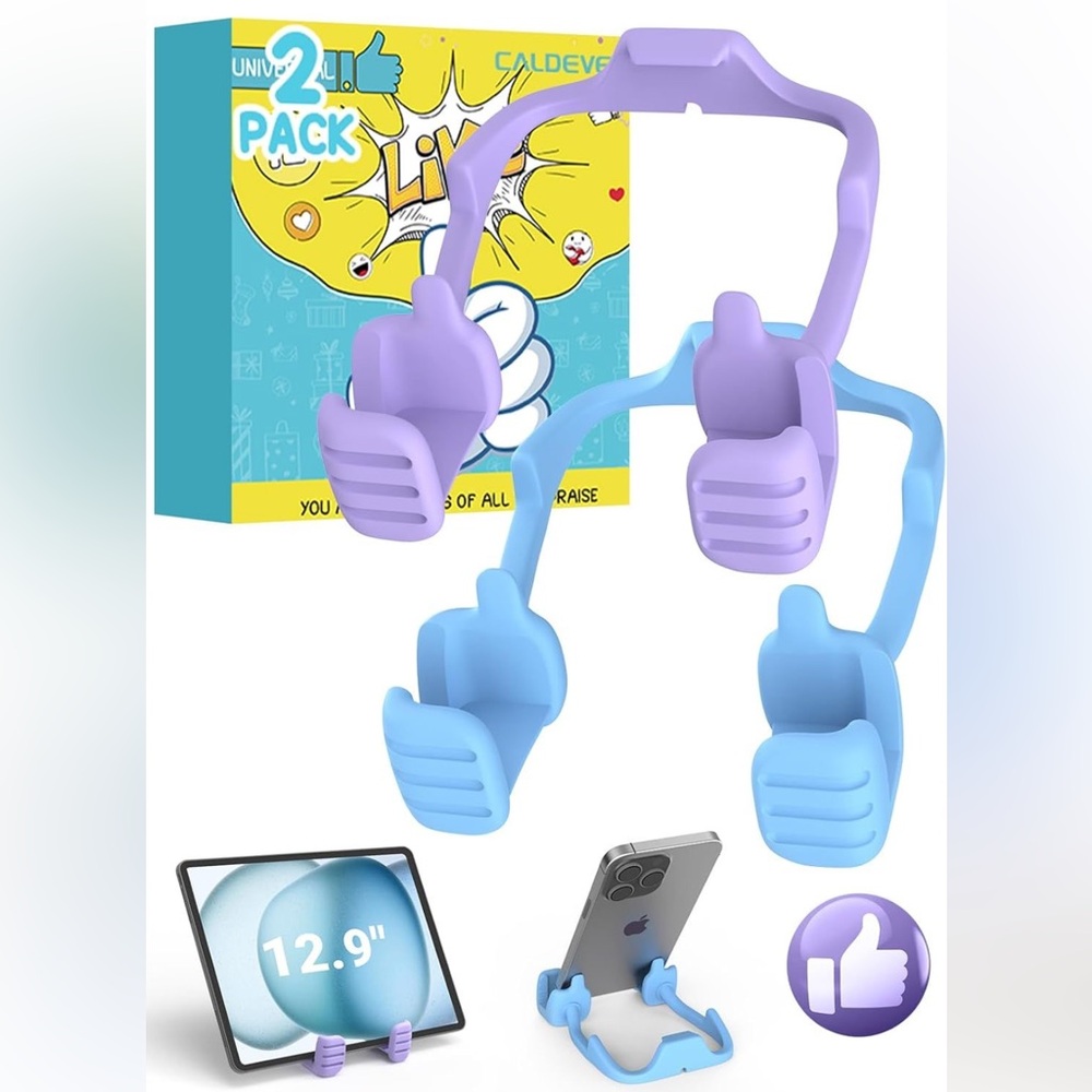 Thumbs Up Phone & Tablet Stand | Cute Adjustable Holder 2 Pack NEW